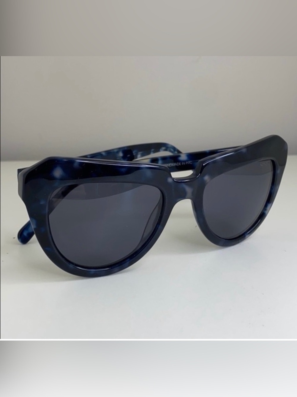 KOMONO Blue Tortoiseshell Cat Eye Sunglasses - Women - Picture 8 of 8